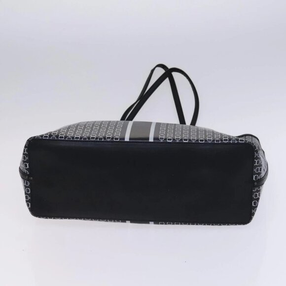 TORY BURCH Bally Tote Bag PVC Leather 2Set Black Yellow - Picture 7 of 14